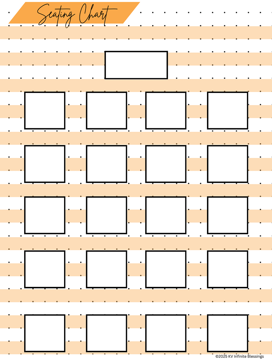Teacher Seating Chart Organizer | Digital & Printable Bullet Journal product image (4)