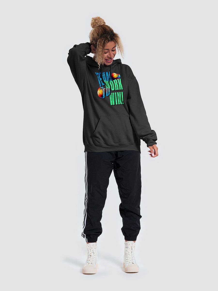 Team Work To Win Volleyball Grunge Hoodie product image (3)