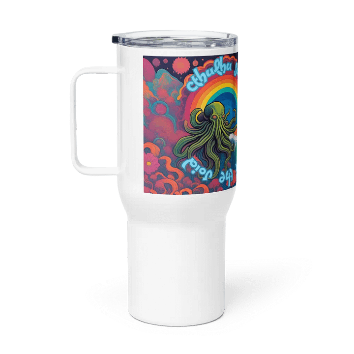 Cthulhu Surf Stainless Steel travel mug with handle 02a product image (1)