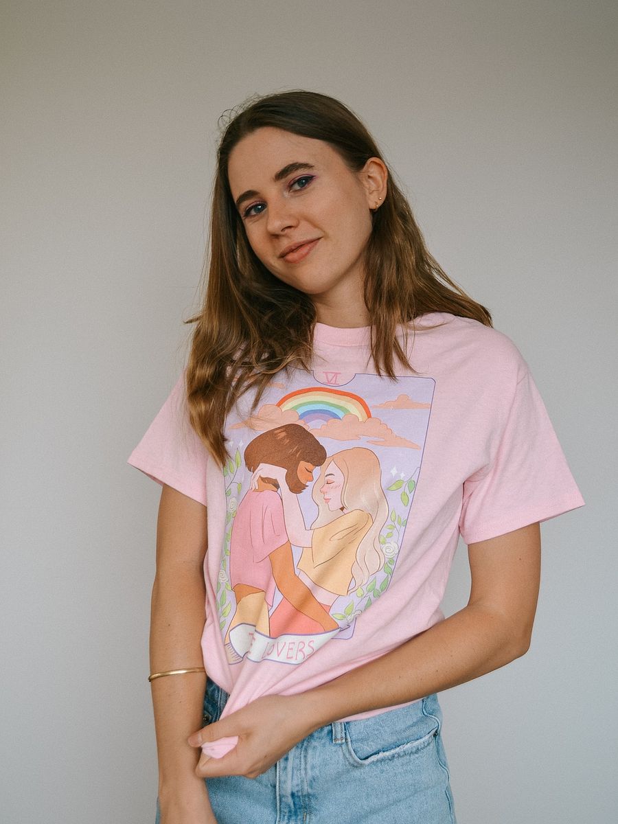 The Lovers Tee (Pink) product image (1)