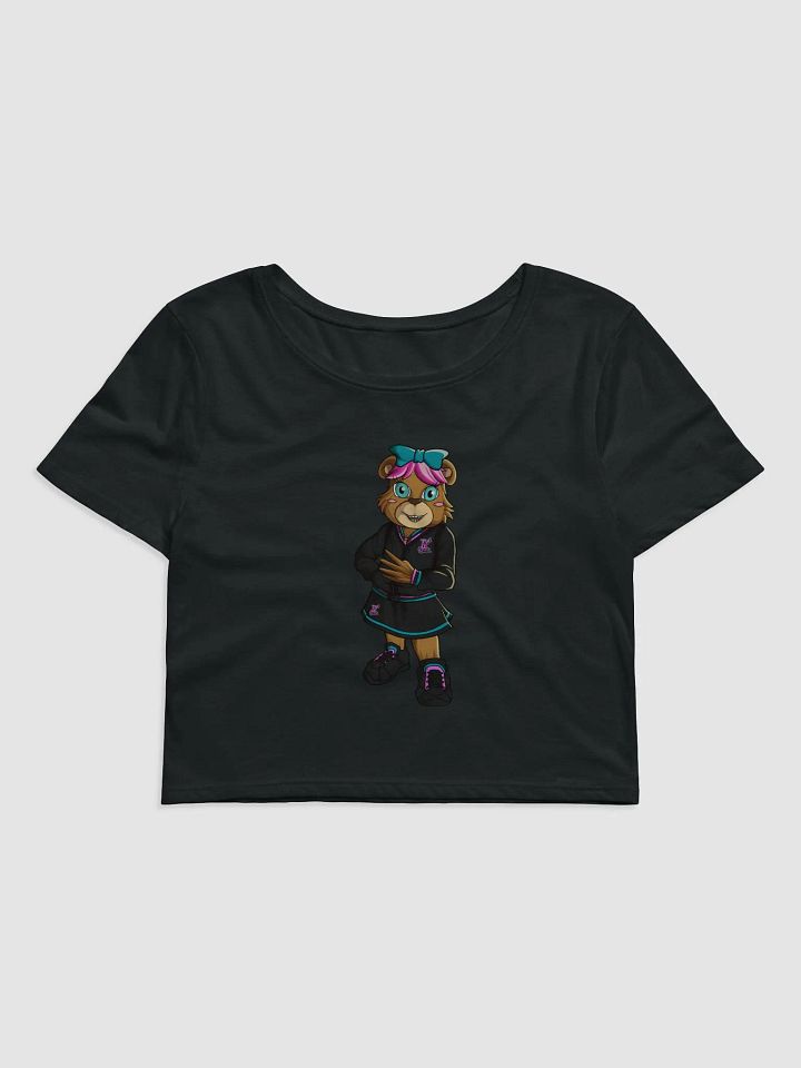 Standing Girl Bear Bella+Canvas Women's Crop Tee product image (1)