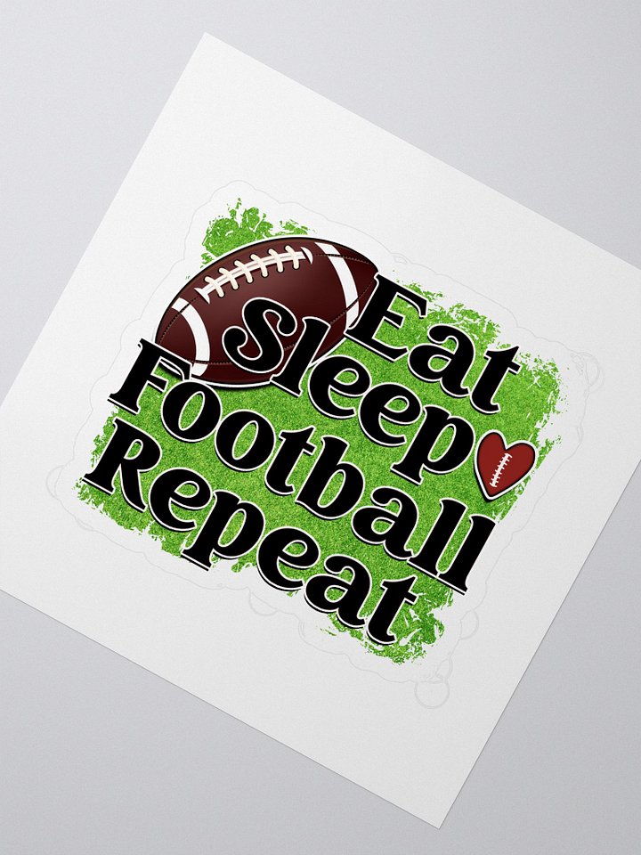 Eat Sleep Football Repeat Stickers product image (2)