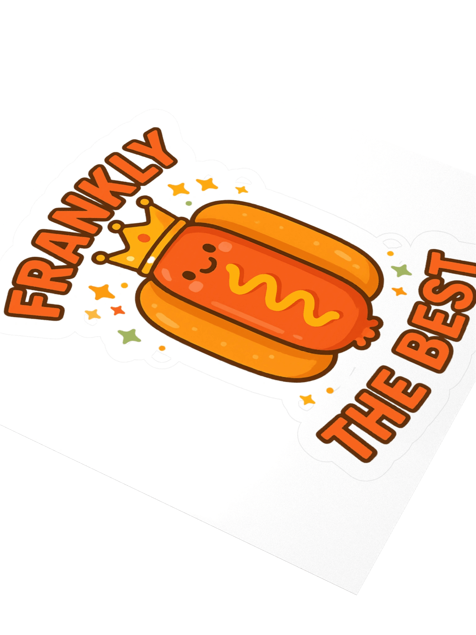 Frankly the Best – Cute Hotdog Crown Sticker 🌭👑 product image (9)