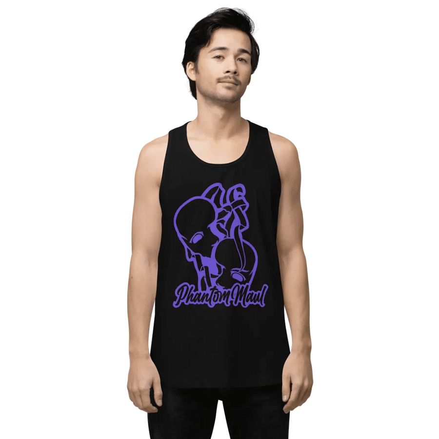 Dark Purple Big Logo Men's Tank Top product image (15)