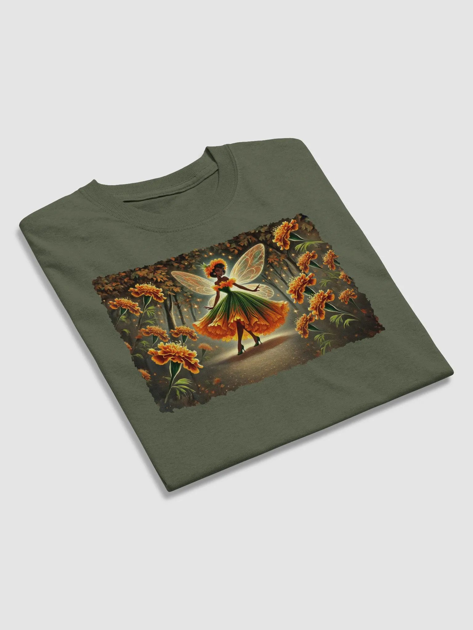 Enchanted Marigold Fairy Basic T-Shirt by Gildan product image (22)