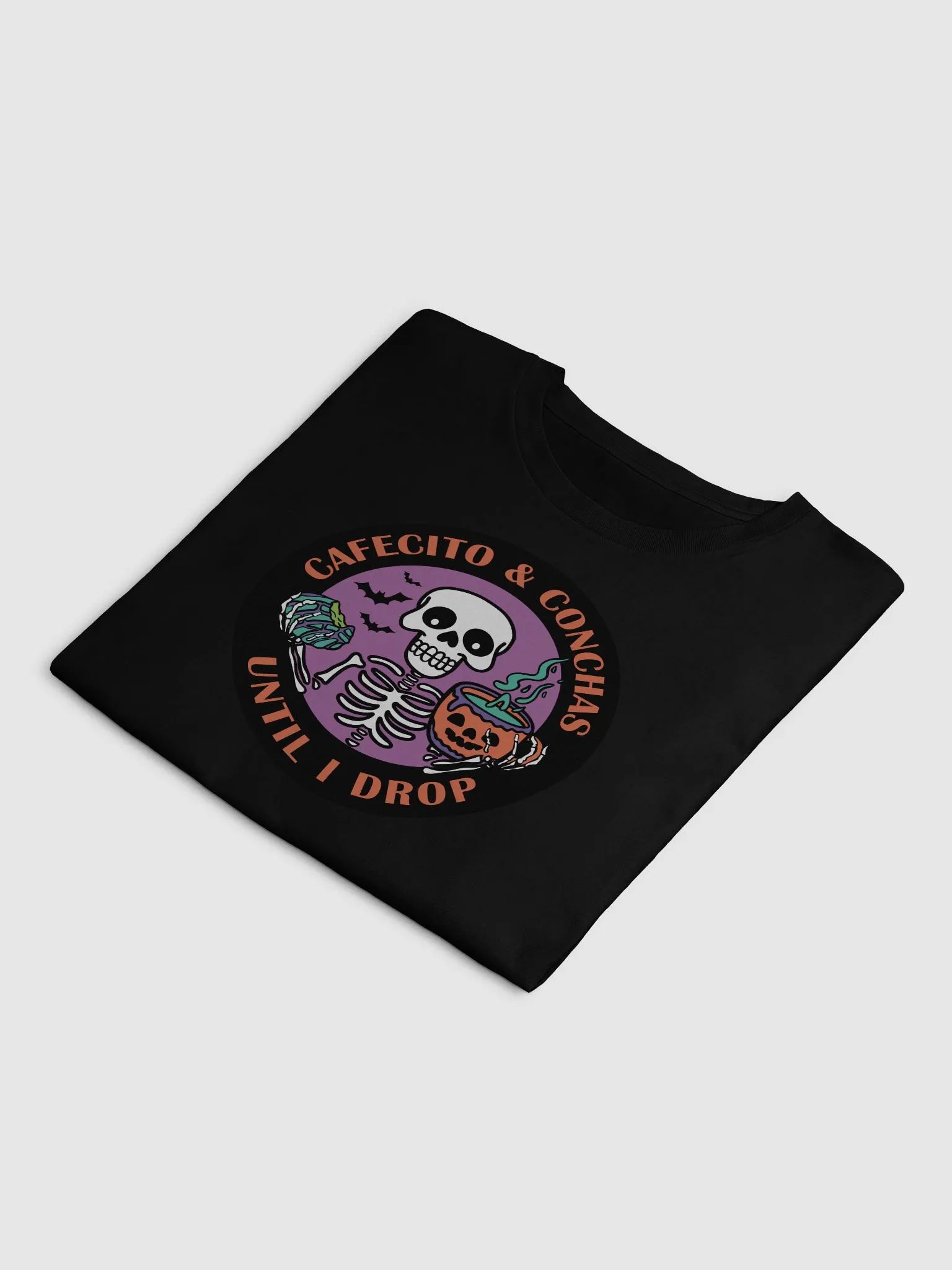 Cafecito and Conchas Halloween Skeleton Crop Top product image (3)