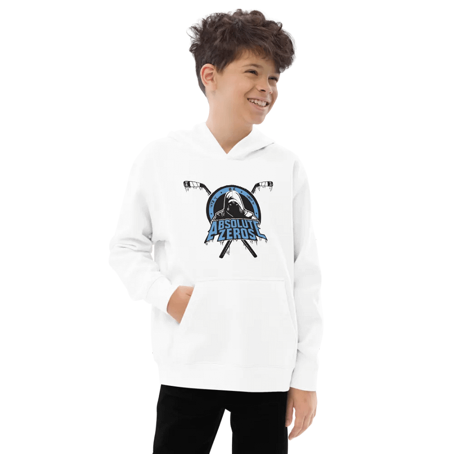 Cotton Heritage Youth White Pullover Fleece product image (2)