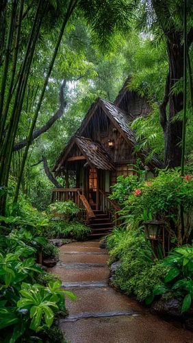 🌿 A cozy cabin nestled deep in the forest, serenaded by the sound of rain. 🌧️ This is what dreams are made of! ✨

What's your...