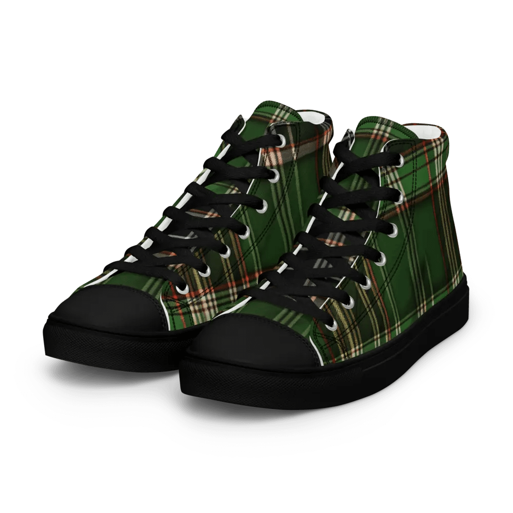 Green Tartan Shoes - Men's High Tops product image (4)