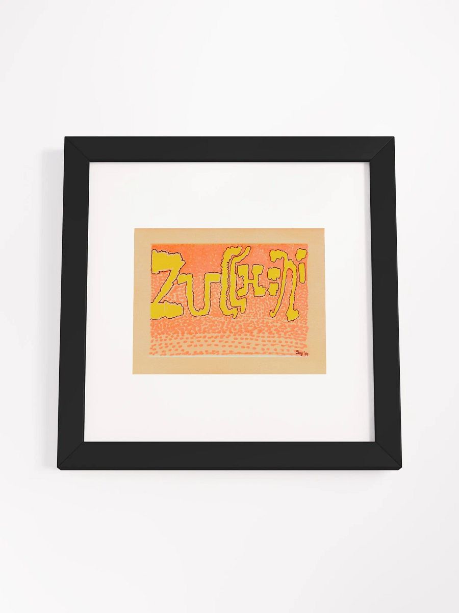 zucchini Panel Card Print Framed product image (3)