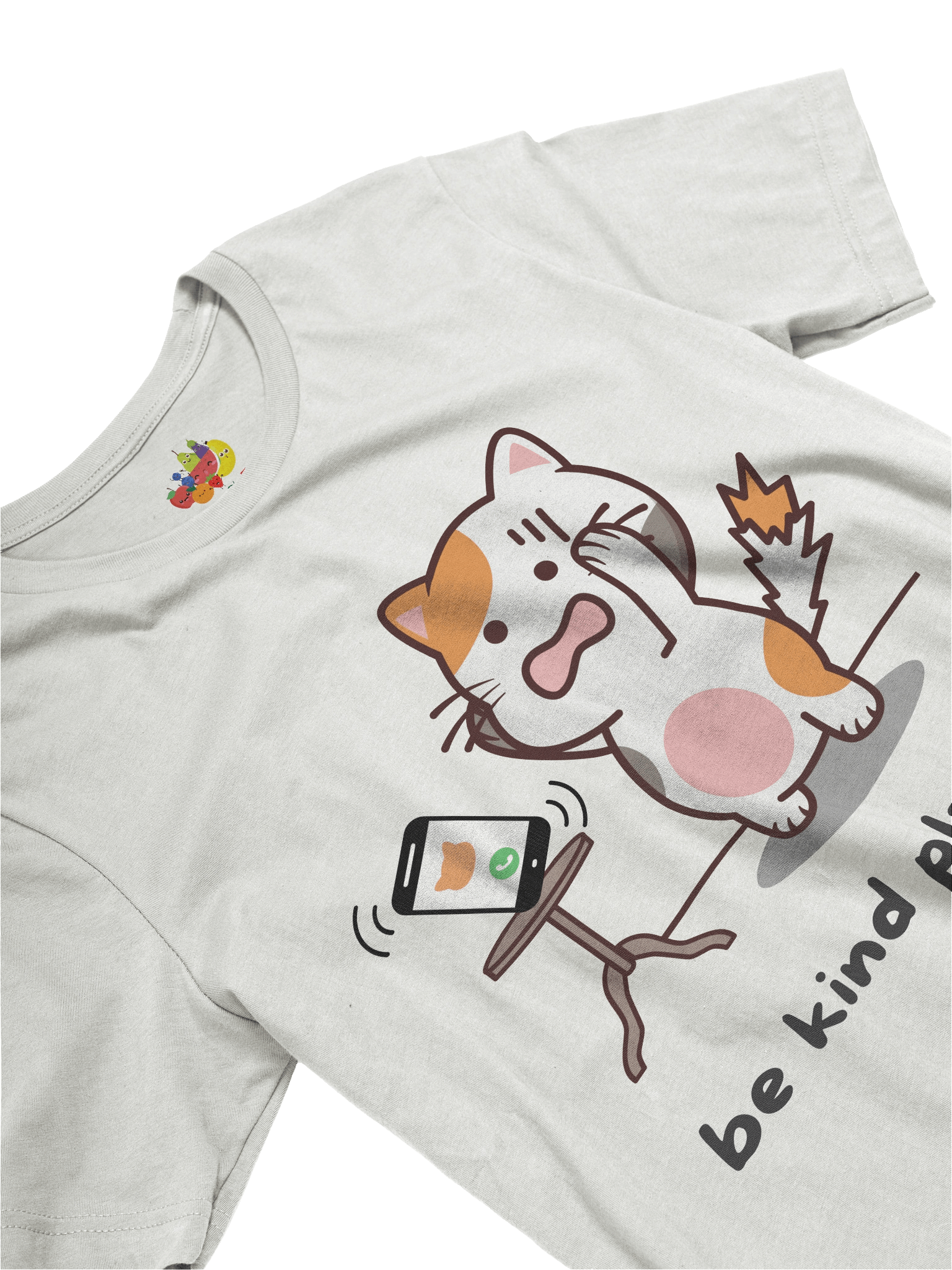 Be Kind Plz Text Cat Tee (Unisex) product image (3)