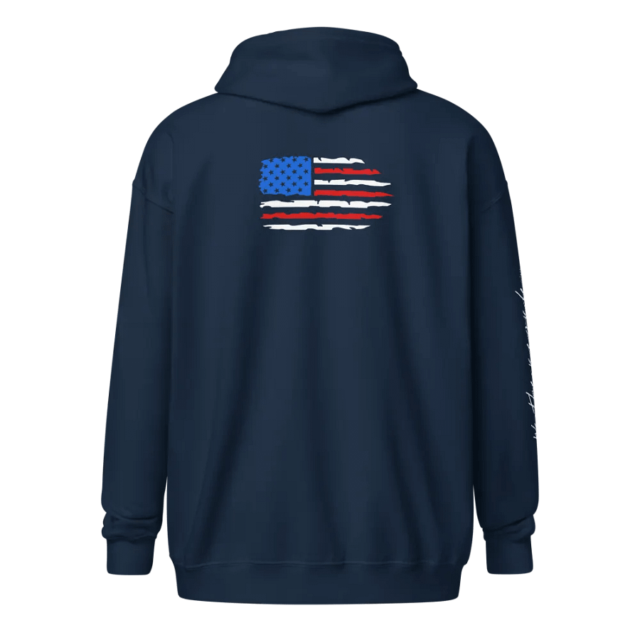 Murica - We the people Distressed Flag Zip Jacket product image (1)