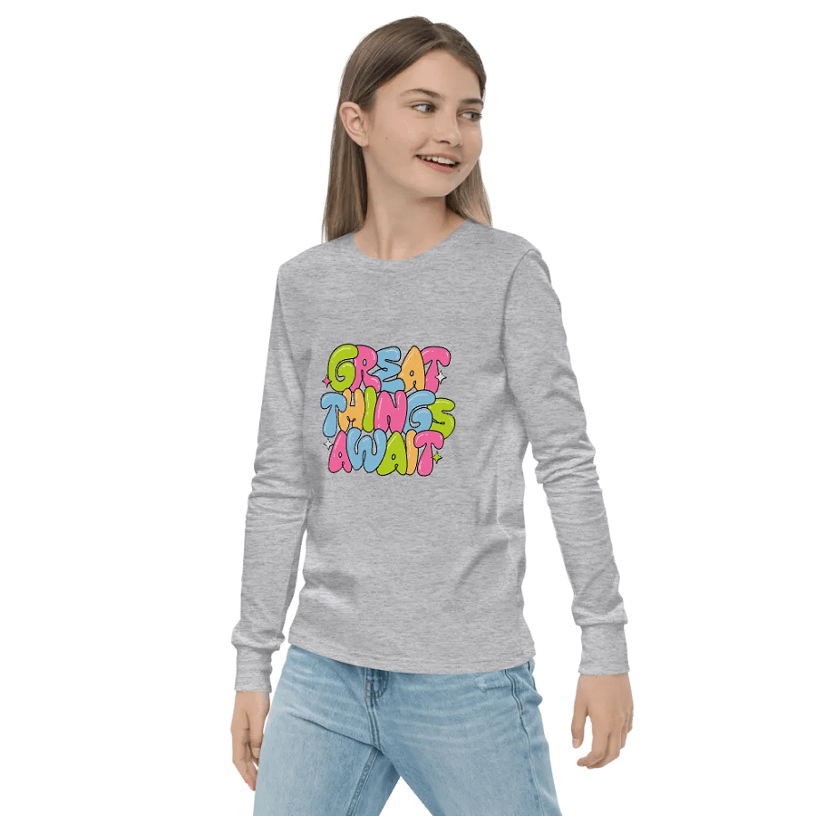Colorful Optimism Youth Long Sleeve Tee product image (22)