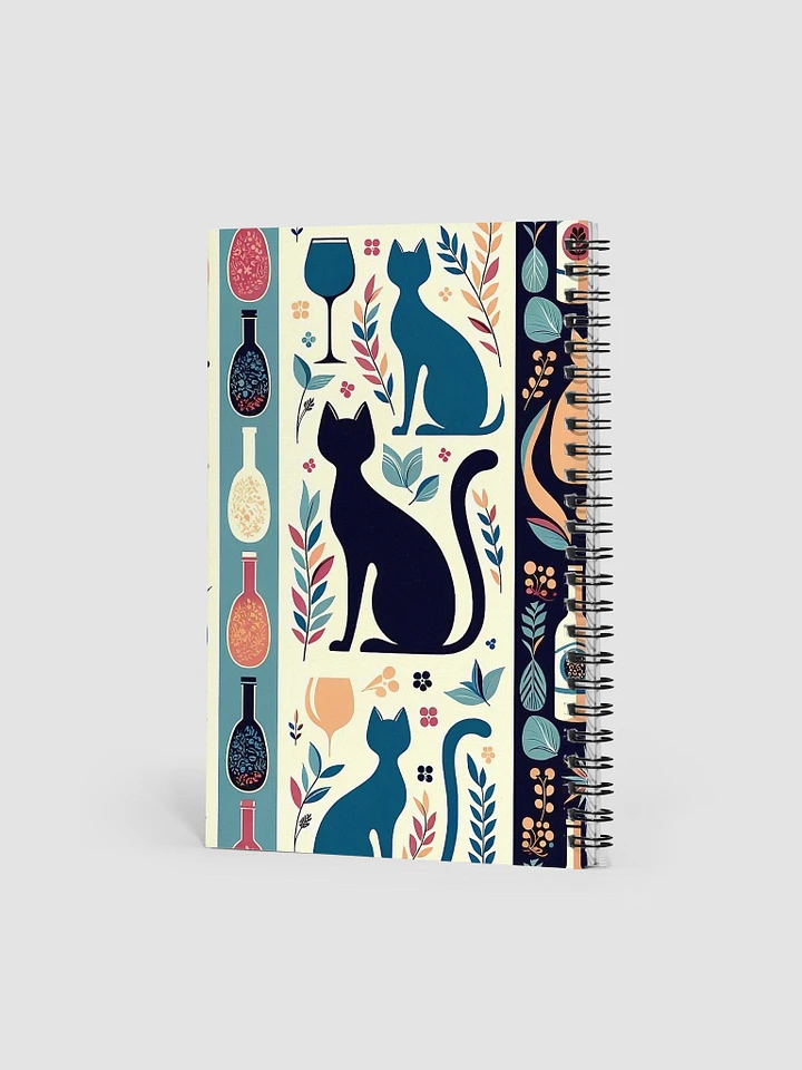 Spiral Notebook: Cats and Wine product image (2)