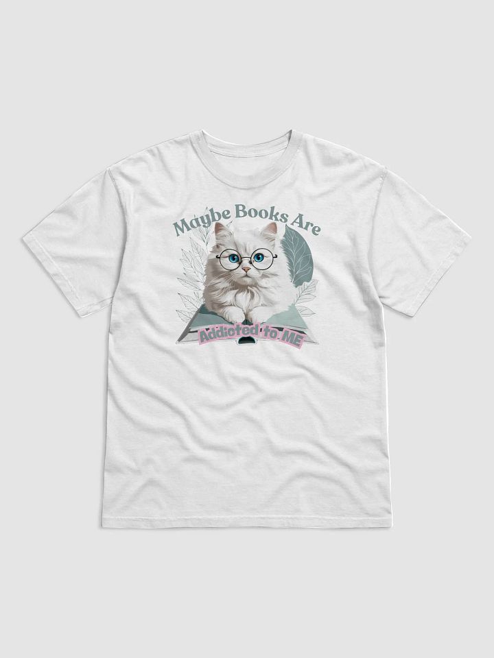 Bookworm Cat Graphic T-Shirt product image (12)