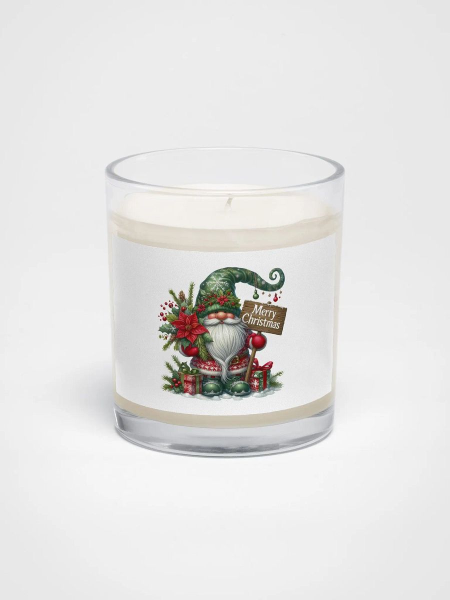 Festive Gnome Merry Christmas Candle product image (1)