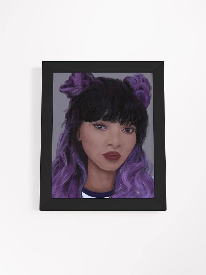 Vibrant Violet Locks Framed Matte Poster product image (3)