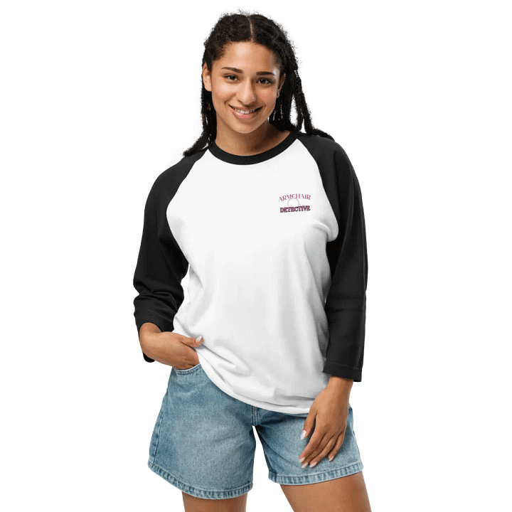 Armchair Detective Baseball Tee - Black product image (2)