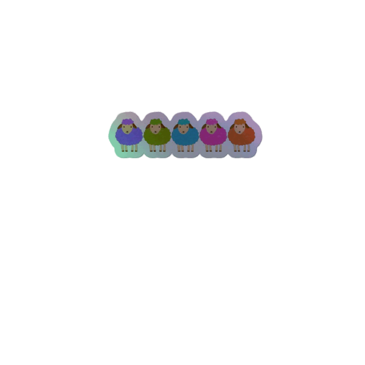 Holographic Sheep Sticker product image (2)