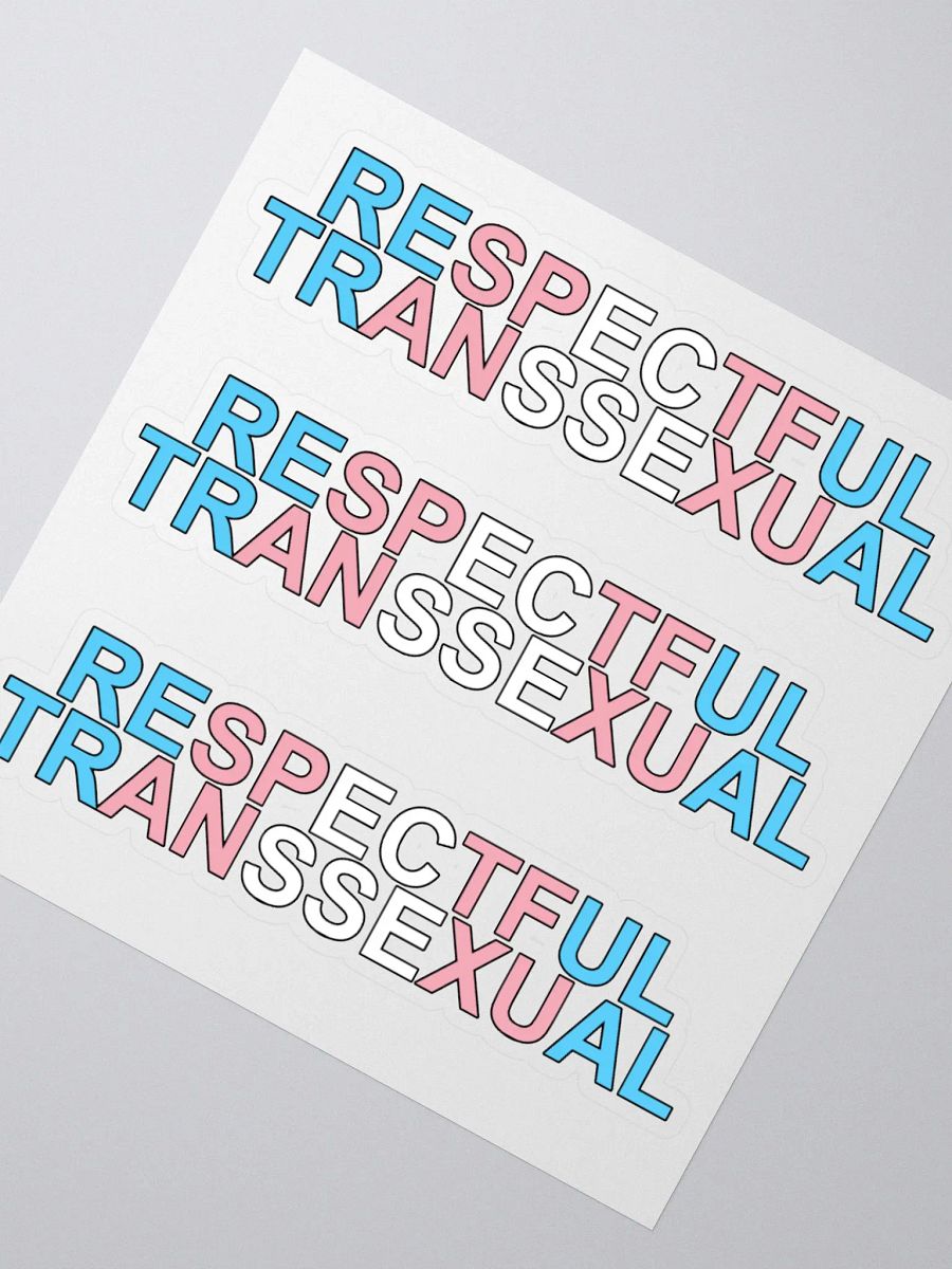 Respectful Transsexual Stickers product image (4)
