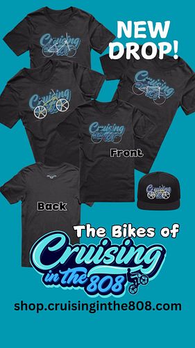 We’ve got some new designs for some shirts, stickers, and hats based on the “Bikes of Cruising in the 808!” Which was your fa...
