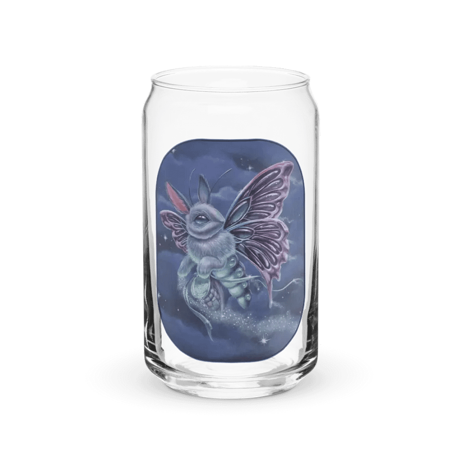 Stardust Bunny Moth - SFA Can Shaped Glass product image (1)