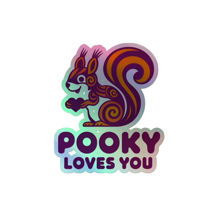 Pooky Loves You Holographic Sticker Sheet product image (2)