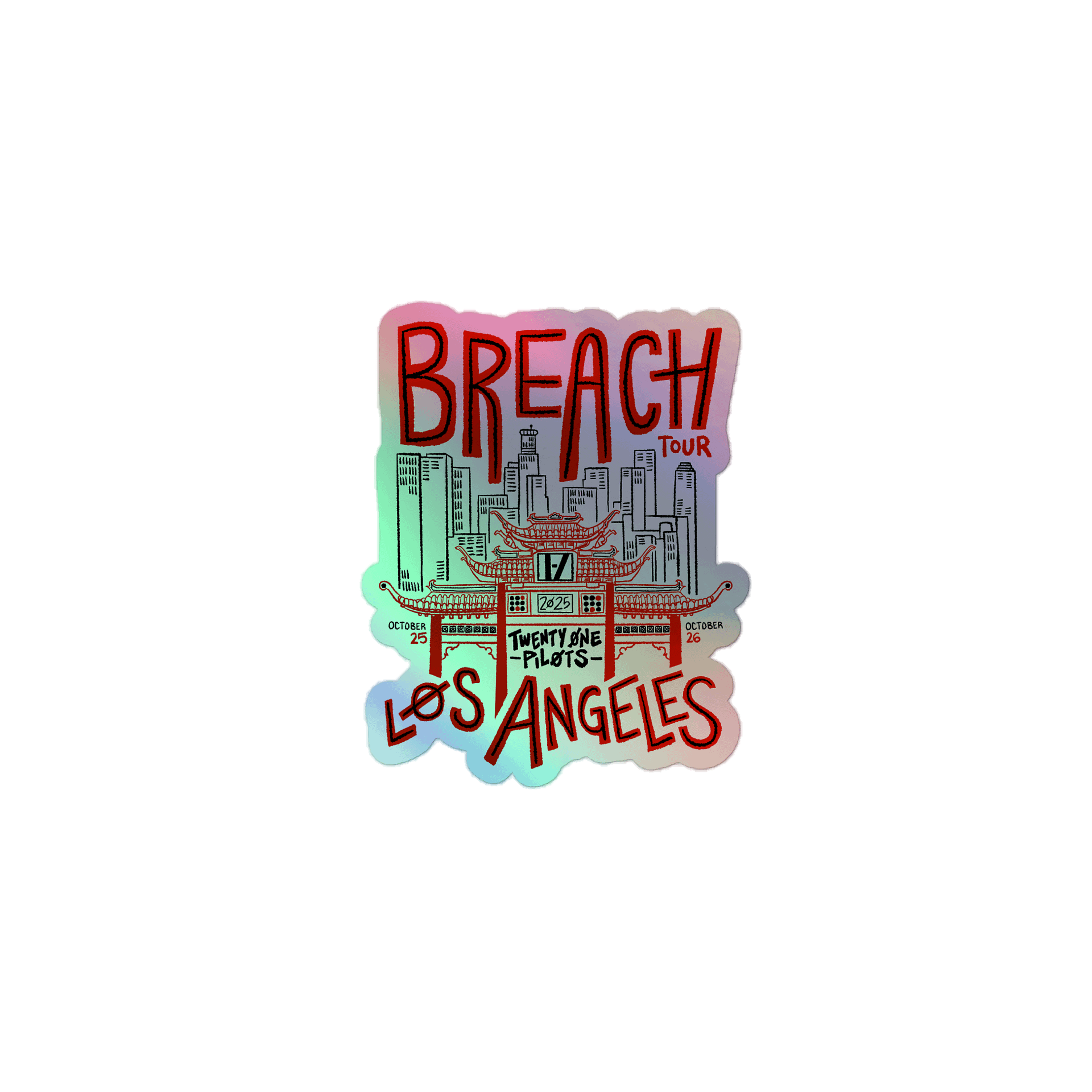Breach LA Holographic Sticker product image (1)