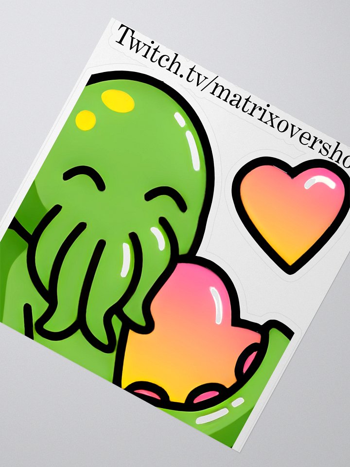 5.5 x 5.5 Cthulhu Love Sticker product image (2)