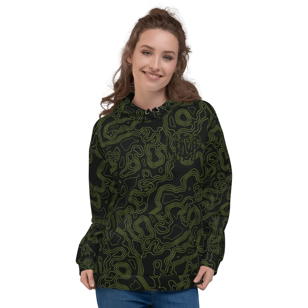 All-Over Print Hoodie - UTMP Topo Stealth Chest / Arm product image (3)
