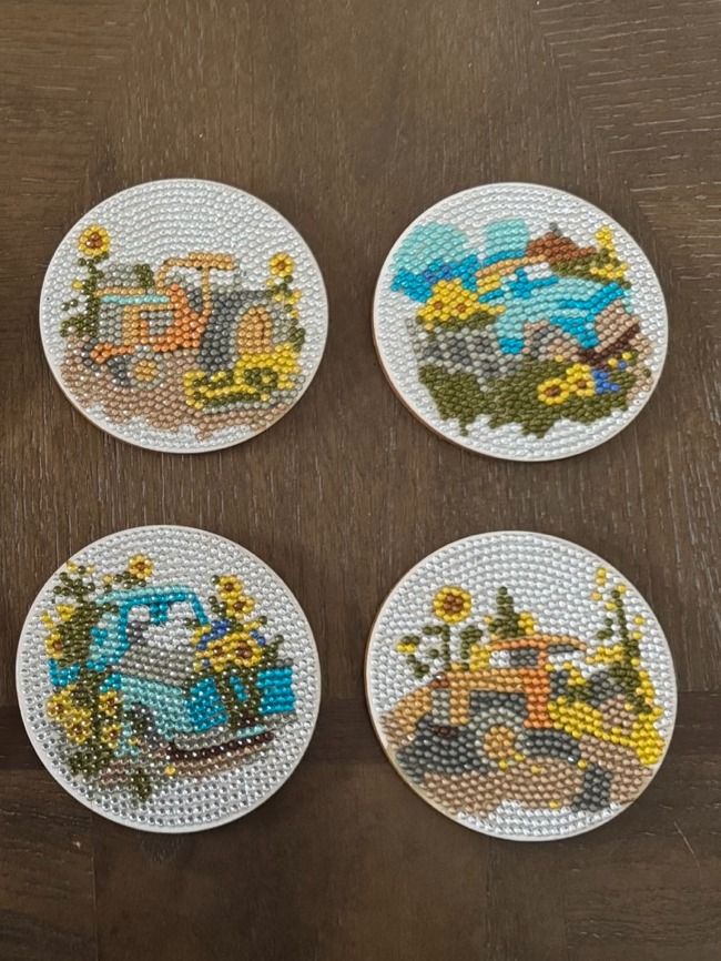 Tractor Coasters 8ct product image (2)