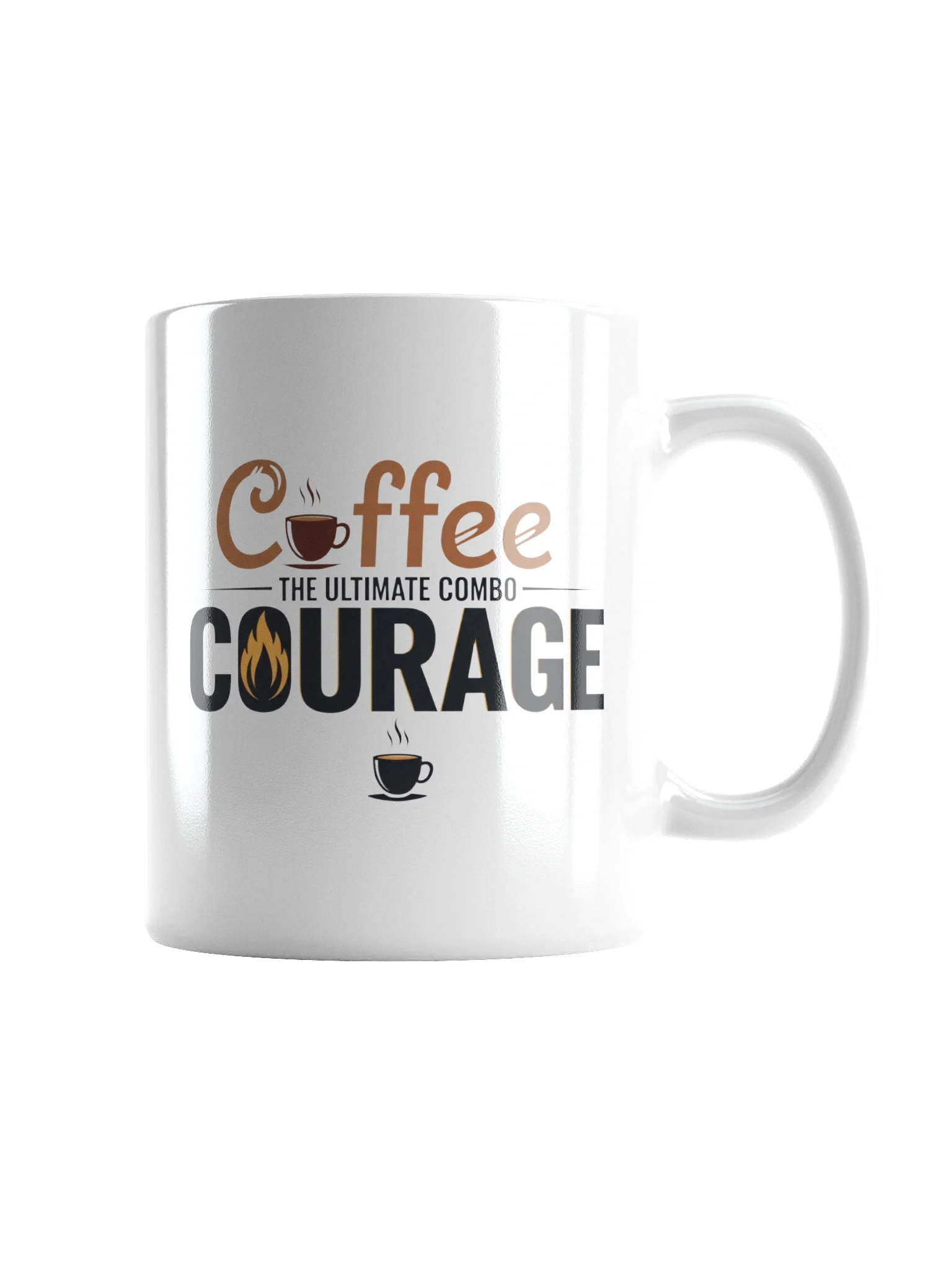 Coffee and Courage Mug – Motivational Coffee Cup for Daily Inspiration & Bold Starts product image (2)