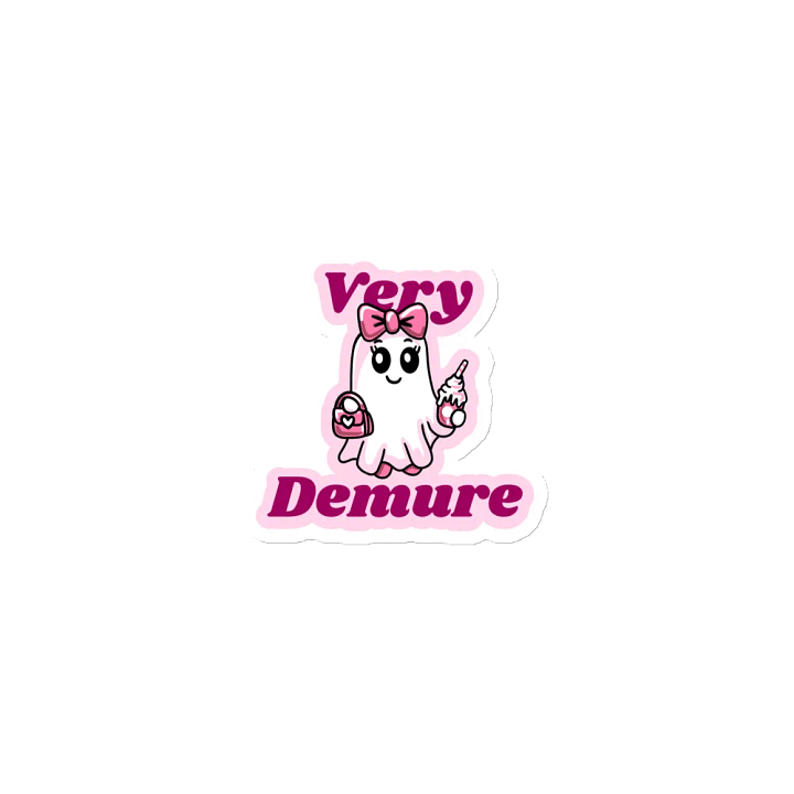 Very Demure Cute Ghost Magnet product image (1)