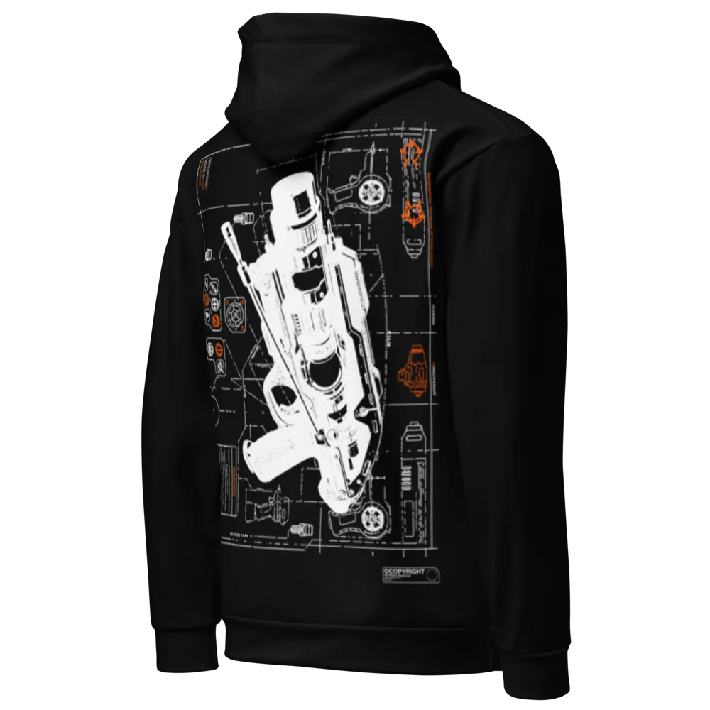 PROTOTYPE: OTHER PEOPLE'S PROBLEM BLUEPRINT HOODIE product image (5)