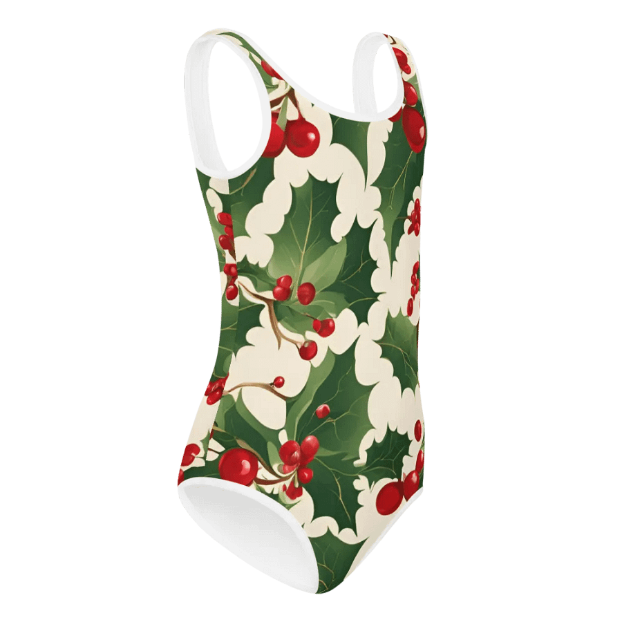Festive Holly Kids Swimsuit product image (6)