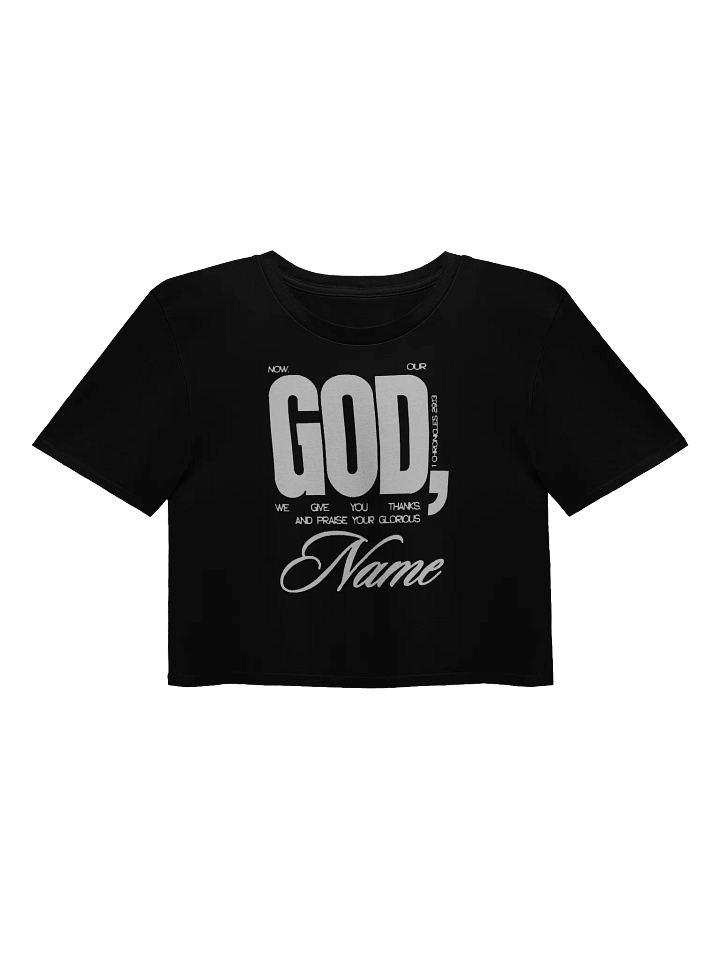 "1 Chronicles 29:13" Crop Shirt – Season 3 Collection product image (1)