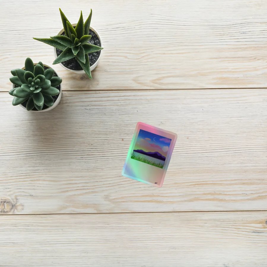 Dreamy memory holographic sticker product image (10)