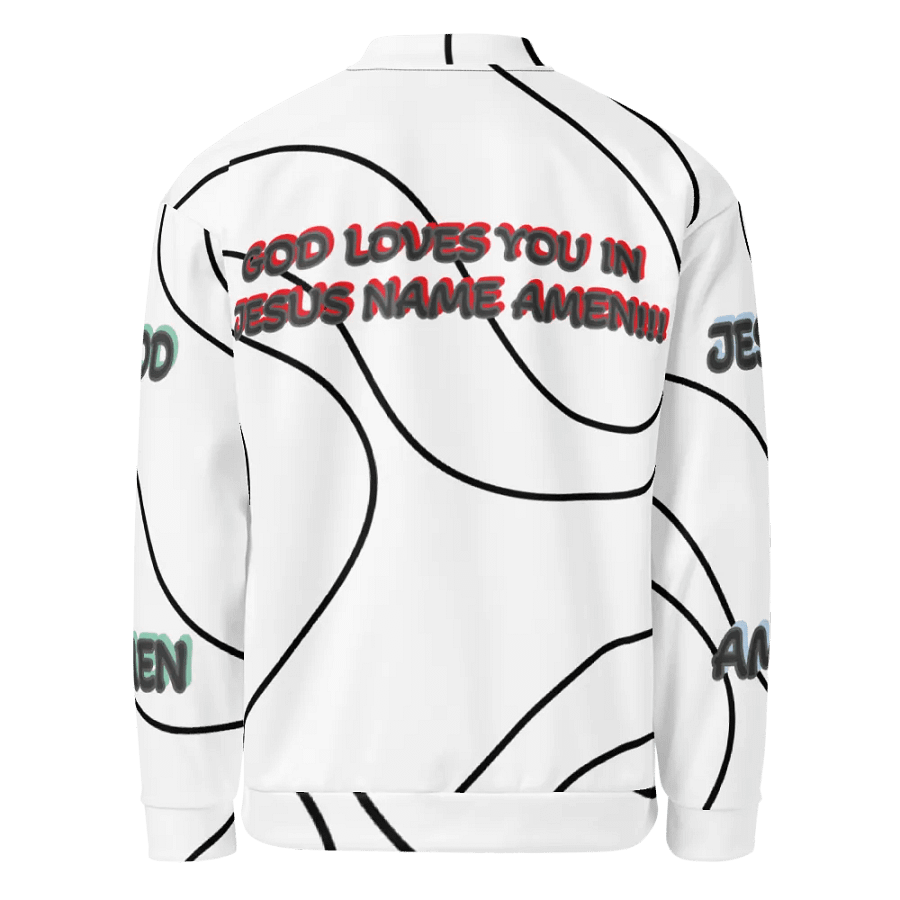 God Loves You Print Bomber Jacket product image (3)