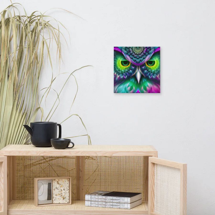 Fantasy Fractal Owl Art - v19 product image (9)