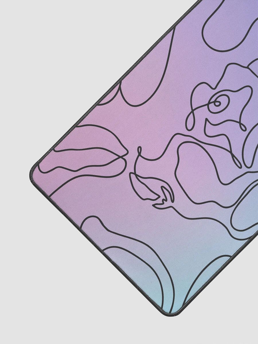 Desk Mat Pattern Line Art Purple Gradient product image (3)