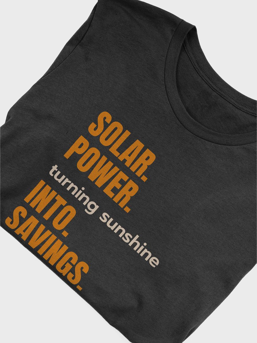 Solar Power sunshine savings Tshirt Design product image (3)
