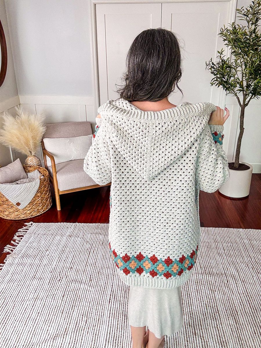 Gemstone Granny Crochet Cardigan Pattern product image (9)