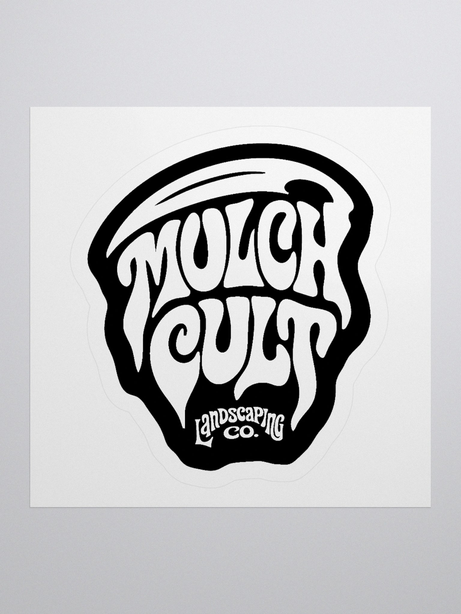 Mulch Cult Landscaping Company Logo Sticker product image (1)