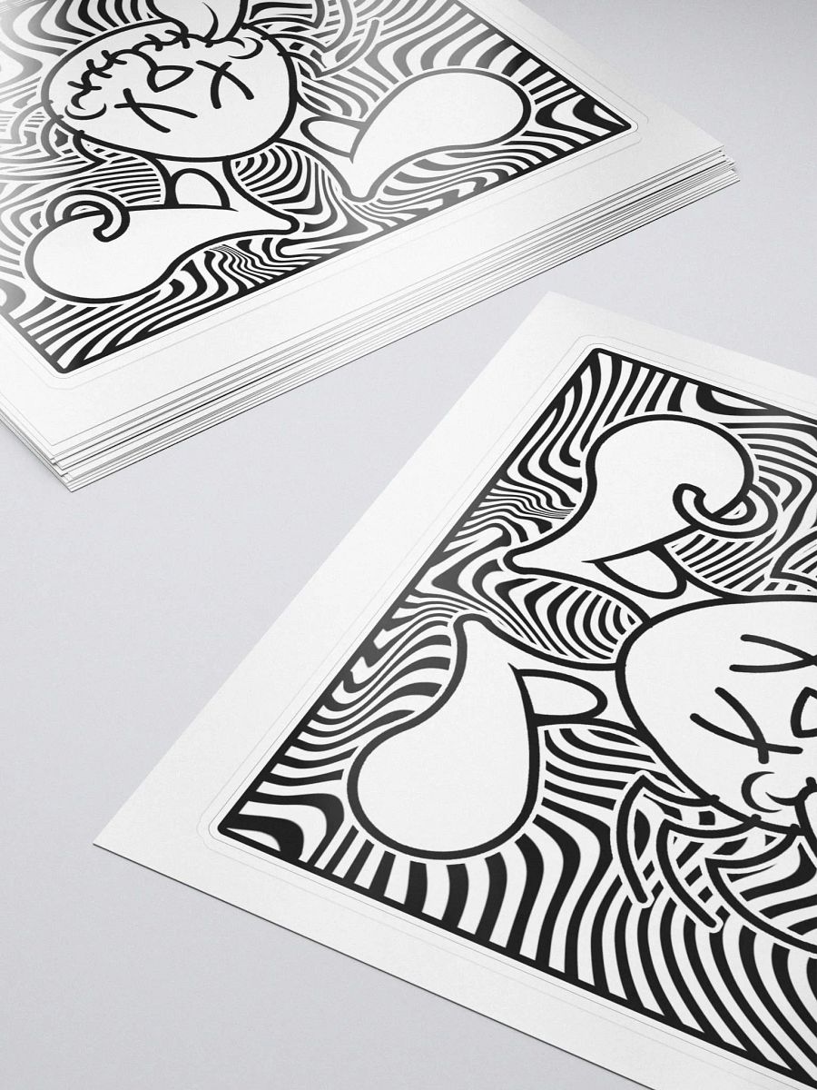 Wave 6 - Trippy Square Kiss Cut Sticker product image (6)