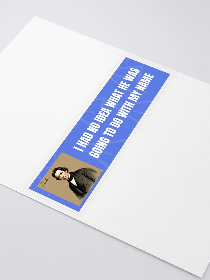 Tesla bumper sticker product image (2)