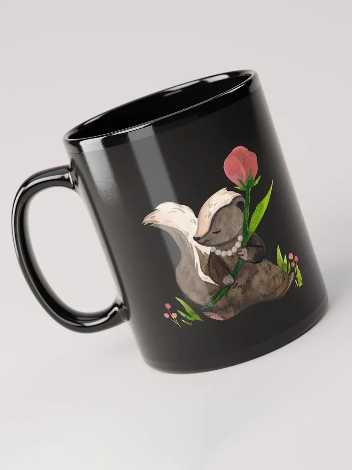 Bramble's Pearls | Black Glossy Mug product image (1)