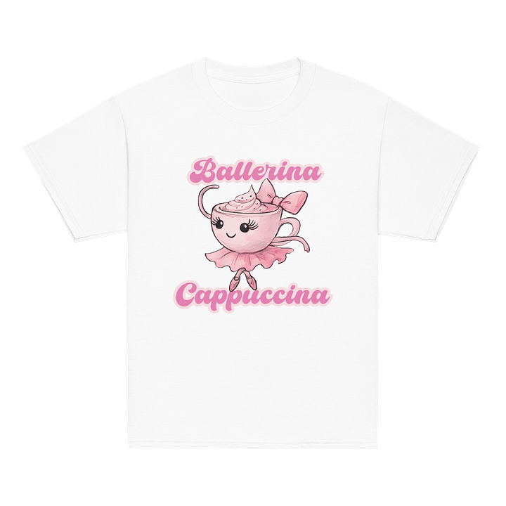 Ballerina Cappuccina – Watercolor Design Kids Tee product image (2)