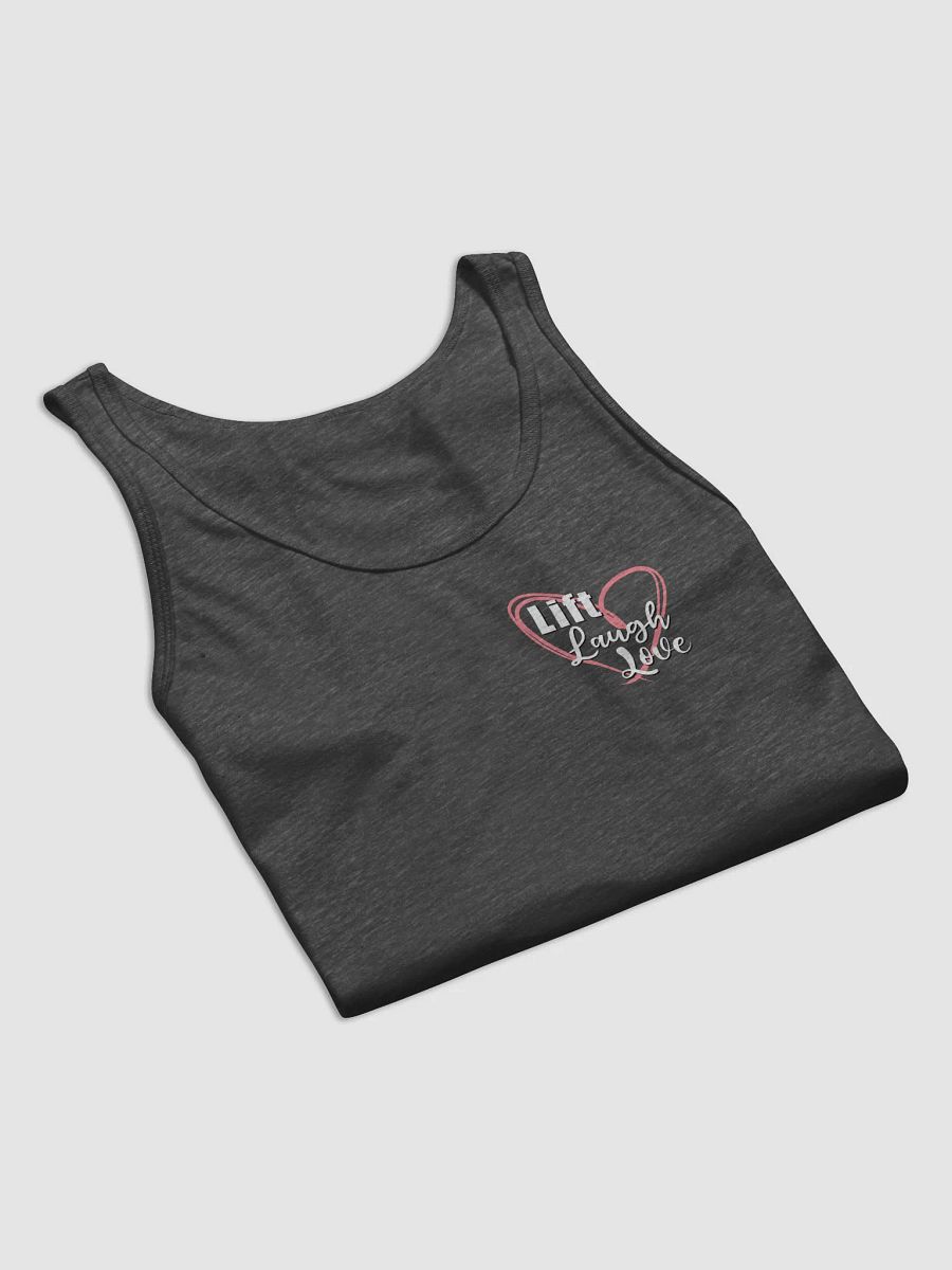 Lift Laugh Love Pink Scribble Heart Tank Top product image (56)