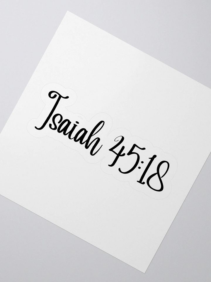 Isaiah 45:18 product image (4)