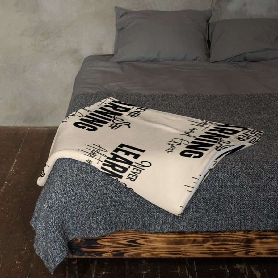 Never Stop Learning Blanket product image (11)